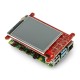 Pi Supply Media Center Hat, 2.83" touch screen, joystick + IR remote control