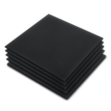 Black poured plexiglass - 3mm - 200x200mm - 5 pcs