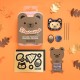 PiMoroni Bearables Bear Kit, LED Badge with motion sensor