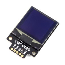 PiMoroni Mono OLED, grafinis nespalvotas ekranas 1.12" 128x128px, I2C