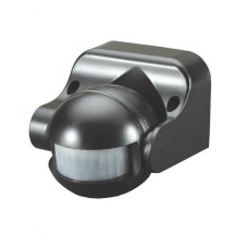 PIR judesio detektorius ST09 220-240V - sieninis rotacinis juodas