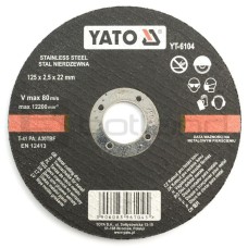 The stainless steel cutting disc Yato YT-6104