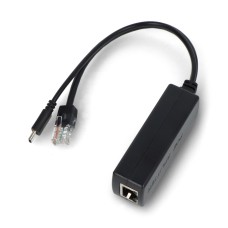 PoE skirstytuvas, skirtas Raspberry Pi – Ethernet LAN RJ45 maitinimas į USB Type-C jungtį – Joy-IT