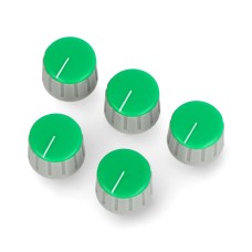 Potentiometer knob GS18 gray-green - 6/18mm - x5
