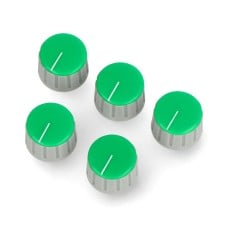 Potentiometer knob GS18 gray-green - 6/18mm - x5