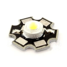 Diode Power LED Star 1W - white with heat sink