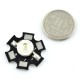 Power LED Star 1W - baltas su radiatoriumi