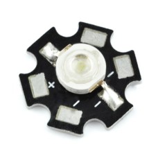 Power LED Star 3W LED - warm white with a heat sink