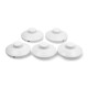Apvalus praeinamasis mindomas jungiklis PN31 230V - baltas 69mm - 5 vnt