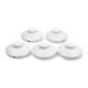 Round pass-through foot switch PN31 230V - white 69mm - 5 pcs