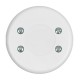 Round pass-through foot switch PN31 230V - white 69mm - 5 pcs