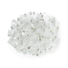 Pass-through RJ45 plug Lanberg cat.6e UTP - 100 pcs