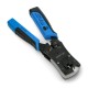Crimping tool RJ45, RJ12, RJ11 plugs + cable tester - Lanberg NT-0203