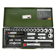 Proxxon PR23020 veržliarakčių rinkinys - 1/2 '' ir 1/4 '' - 56 elementai