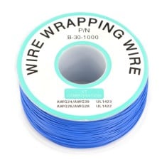 Izoliuota PVC dengta 30AWG vielos vyniojimo ritė 250m - mėlyna