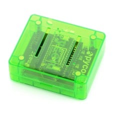Pycase Green - WiPy modulio ir išplėtimo plokštės dėklas - žalia 