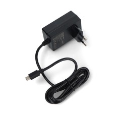 Qoltec Super Quick PD Power Supply - USB C 27W 5.1V/5A for Raspberry Pi 5 - Black