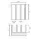 Radiatorius RAD16 11x11x5mm - 5 vnt