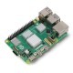 Radiatorių rinkinys Raspberry Pi 5 - su termo juosta - aliuminis - 4 vnt.