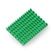 Heatsink 40x30x5mm for Raspberry Pi 4 with thermoconductive tape - green