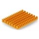 Heatsink 40x30x5mm for Raspberry Pi 4 with thermoconductive tape - gold