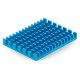 Heatsink 40x30x5mm for Raspberry Pi 4 with thermoconductive tape - blue