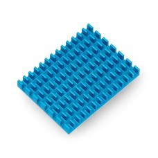 Heatsink 40x30x5mm for Raspberry Pi 4 with thermoconductive tape - blue