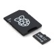 Raspberry microSD atminties kortelė 64GB 100MB/s A2 klasė su Raspberry Pi OS – su adapteriu ir dėklu