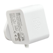 Raspberry Pi 27W USB-C Power Supply - official 5.1V/5A PSU for Raspberry Pi 5 - white