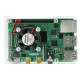 Case for Raspberry Pi 4B/3B+/3B/2B open with fan - transparent