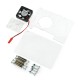 Case for Raspberry Pi 4B/3B+/3B/2B open with fan - transparent
