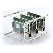 Case for Raspberry Pi 4B/3B+/3B/2B x3, open