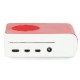 Dėklas skirtas Raspberry Pi 4B - ABS - baltai raudonas - LT-4A11