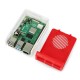 Dėklas skirtas Raspberry Pi 4B - ABS - baltai raudonas - LT-4A11