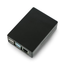 Raspberry Pi 4B aliumininis dėklas - juodas