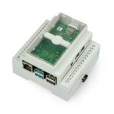 Dėklas skirtas Raspberry Pi 4B DIN bėgeliui - Multicomp Pro - pilkas