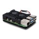 Raspberry Pi 5 korpusas su dviem ventiliatoriais - aliuminis - juodas Raspberry Pi 5 korpusas su dviem ventiliatoriais - aliuminis - juodas