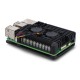 Raspberry Pi 5 korpusas su dviem ventiliatoriais - aliuminis - juodas Raspberry Pi 5 korpusas su dviem ventiliatoriais - aliuminis - juodas