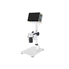 Raspberry Pi mikroskopo rinkinys - laikiklis + 4.3'' ekranas + Raspberry Pi HQ kamera su objektyvu + priedai - Waveshare 21053