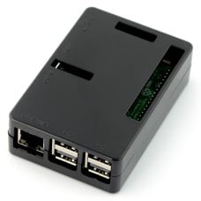 Dėklas skirtas Raspberry Pi Modeliui 3B+/3B/2B - Cube juodas