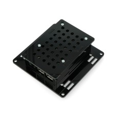 The case for Raspberry Pi Model 3B+/3B/2B VESA v2 for monitor mounting, black