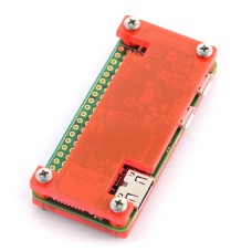 Raspberry Pi Zero dėklas, Fluo Open, raudonas