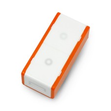Raspberry Pi Zero dėklas su Flick Zero, baltai oranžinis