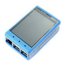 Dėklas skirtas Raspberry Pi ir 3.2” LCD ekranui, mėlynas