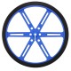 90x10mm Wheels, blue, Pololu 1438