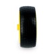 Wheel with tire 65x26mm - yellow