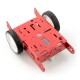 Red Metal Chassis 2WD 2-Wheel with DC Motor Drive