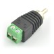 RCA socket with quick screw connection