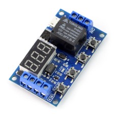 Relay module 1 channel with delay - 10A/250VAC contacts - 5V coil