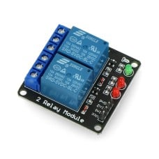 Relay module 2 channels - 10A/250VAC contacts - 5V coil